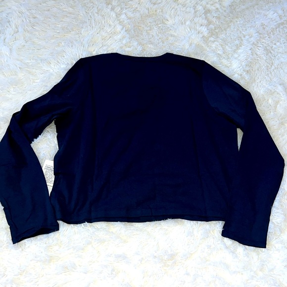 Lululemon Classic Fit Cotton Blend LS Shirt Color True Navy Size 10 NWT - Picture 5 of 7